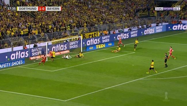 هدف ليفاندوفيسكي في مرمي بوروسيا دورتموند 1 1 كأس السوبر الألماني