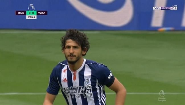 ملخص لمسات احمد حجازي في مباراة بيرنلي وويست بروميتش