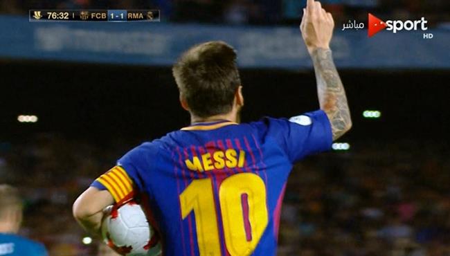 هدف ميسى فى مرمى ريال مدريد 1 1 تعليق مدحت شلبى