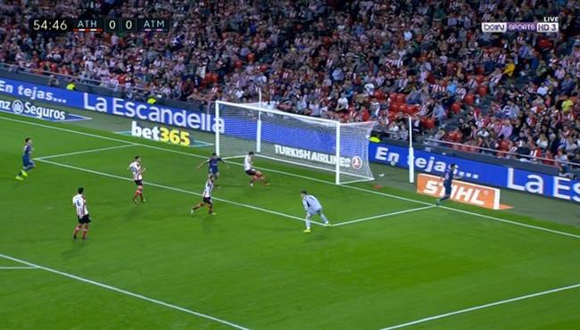 هدف أتليتكو مدريد الاول في مرمي أتليتيكو بلباو تعليق حفيظ دراجي