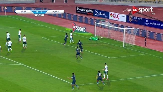 هدف محمد اشرف روقا في مرمي المصري 1 1 الدوري المصري