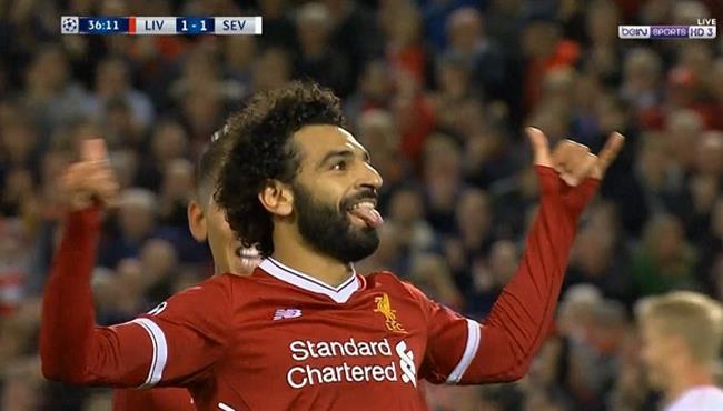ملخص لمسات محمد صلاح في مباراة ليفربول وإشبيلية