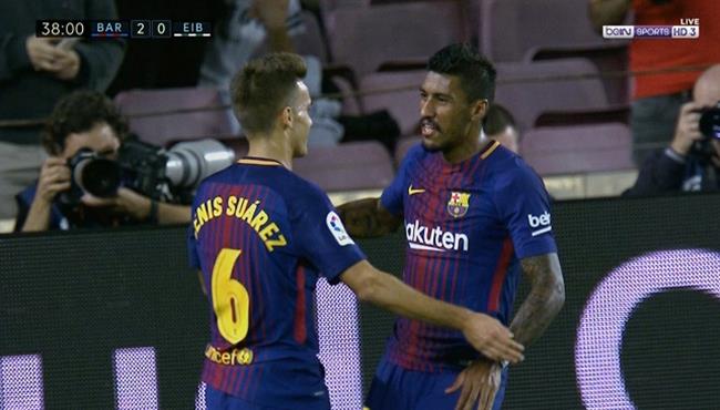 هدف باولينيو في مرمي ايبار الدوري الاسباني