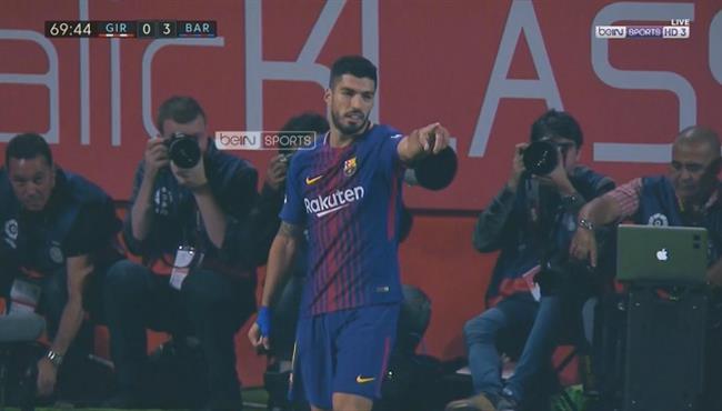 هدف لويس سواريز فى مرمى جيرونا 3 0 الدورى الاسباني