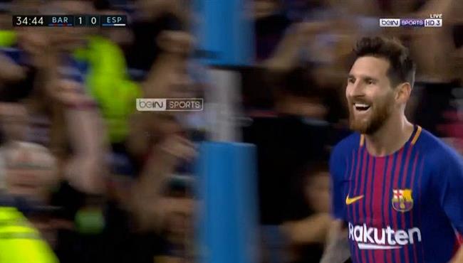 هدف ميسي الثاني في مرمي اسبانيول الدوري الاسباني