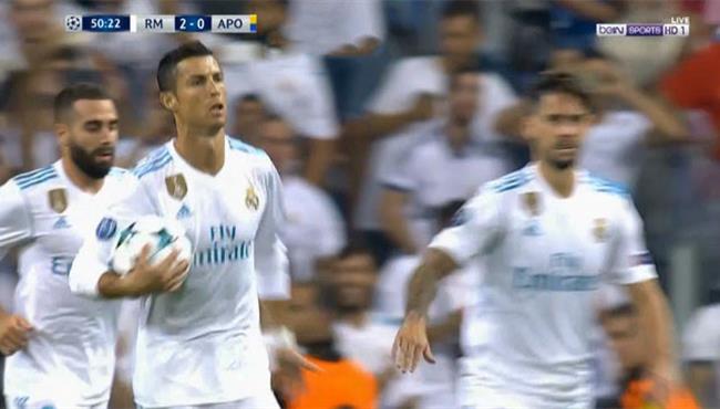 هدف كريستيانو رونالدو الثاني في مرمي ابويل نيقوسيا تعليق حفيظ دراجى