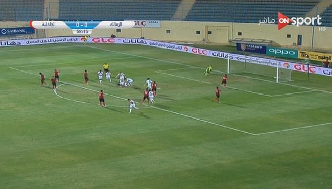 هدف الزمالك الاول في مرمي الداخليه 1 0 الدوري المصري