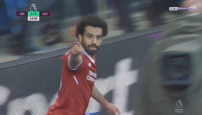 هدف محمد صلاح في مرمي ليستر سيتي اسيست كوتينيو