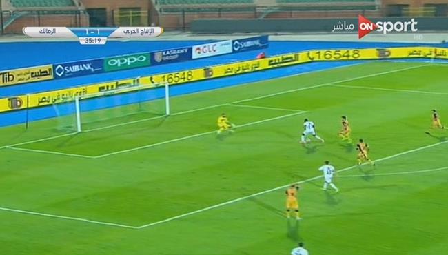 كابونجو كاسونجو يهدر إنفراد تام امام الأنتاج الحربى