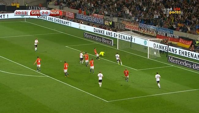 هدف ألمانيا الثالث في مرمي النرويج تصفيات كأس العالم