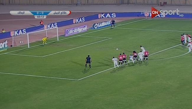 صلاح عاشور يهدر ركلة جزاء امام طلائع الجيش