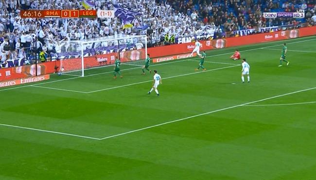 هدف تعادل ريال مدريد مع ليجانيس