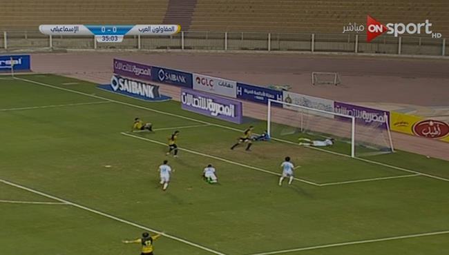 هدف طاهر محمد في مرمي الاسماعيلي