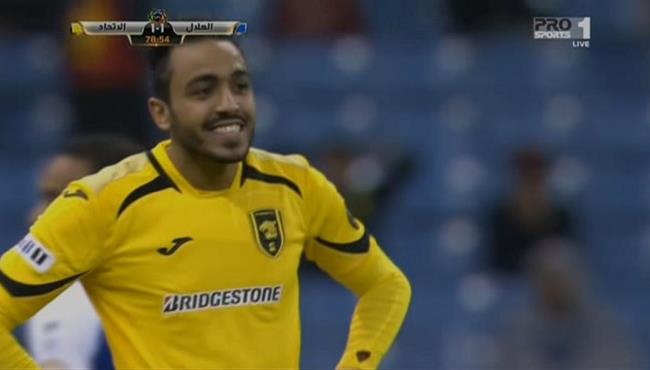 تصويبة كهربا الصاروخيه على مرمى الهلال السعودى