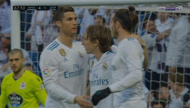 هدف لوكا مودريتش الرائع فى مرمى ديبورتيفو لاكورونيا