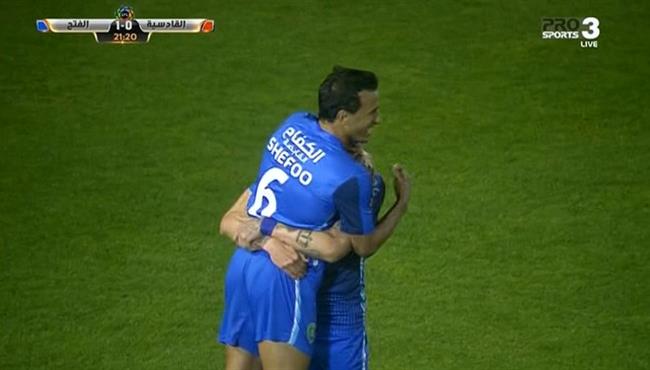 هدف الفتح الاول في مرمي القادسيه