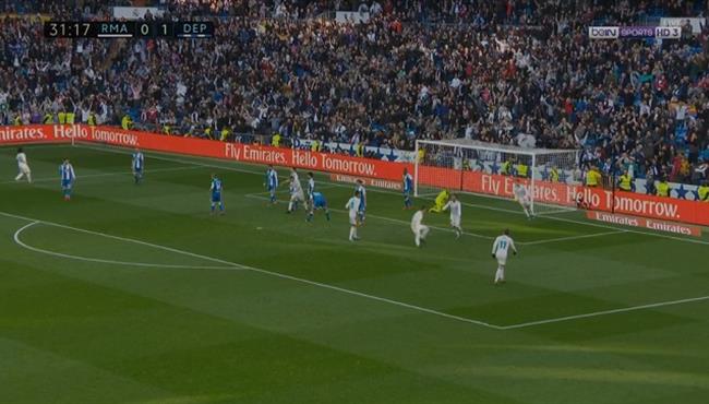 هدف تعادل ريال مدريد مع ديبورتيفو لاكورونيا