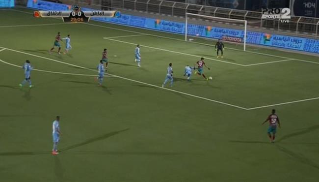 احمد الشيخ يهدر هدف امام الباطن بـ الدورى السعودى