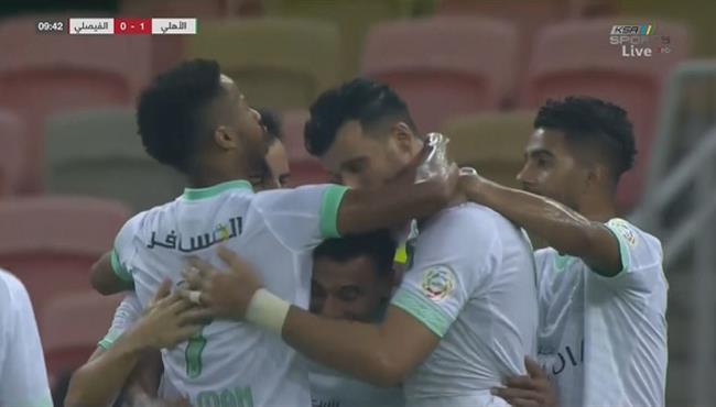 هدف عمر السومة فى مرمي الفيصلي اسيست محمد عبد الشافي