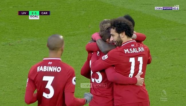 هدف شاكيري في مرمي كارديف سيتي اسيست محمد صلاح