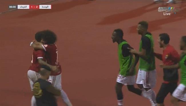 اهداف مباراة الوحدة والفيحاء 2 1 الدوري السعودي