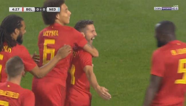 هدف بلجيكا الاول الرائع فى مرمي هولندا مارتينز