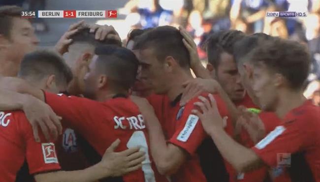 اهدف مباراة هرتا برلين وفرايبورج 1 1 الدوري الالماني