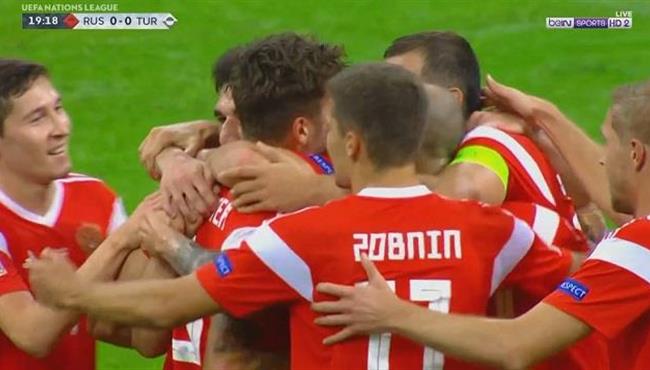 اهداف مباراة روسيا وتركيا 2 0 دورى الامم الاوروبية
