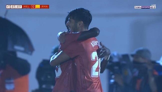 هدف ريال مدريد الثاني فى مرمي مليلية اسينسيو