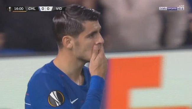 موراتا يهدر فرصة لا تصدق امام مول فيدي بالدوري الاوروبي