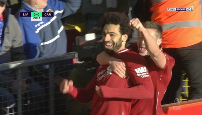 هدف محمد صلاح فى مرمي كارديف سيتي تعليق حفيظ دراجي