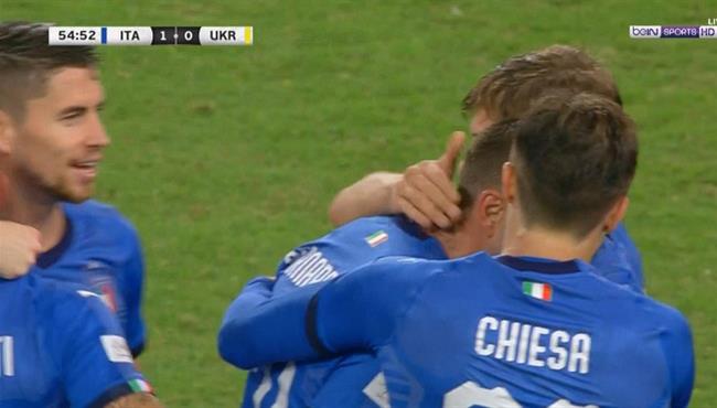 اهداف مباراة ايطاليا واوكرانيا 1 1 مباراة ودية