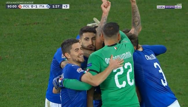 هدف فوز ايطاليا القاتل على بولندا 1 0 تعليق رؤوف خليف