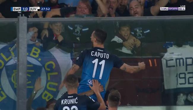 هدف امبولي الاول في مرمي يوفنتوس