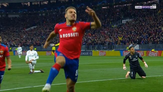 هدف سسكا موسكو الاول فى مرمى ريال مدريد