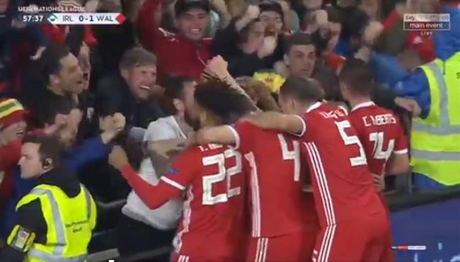هدف فوز ويلز الرائع على ايرلندا 1 0 دوري الامم الاوروبية