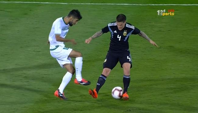 كوبري رائع من بشار راسان للاعب الارجنتين