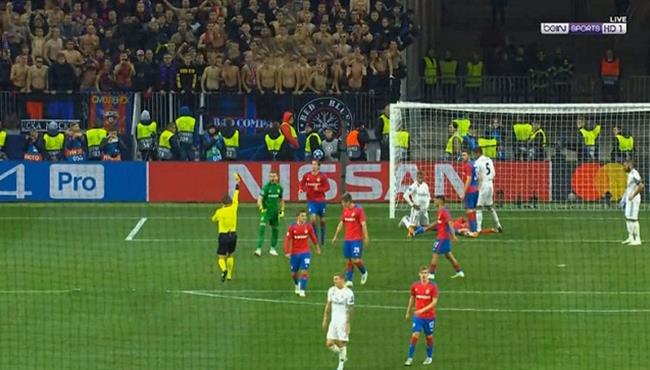 طرد حارس سسكا موسكو امام ريال مدريد بدروى ابطال اوروبا