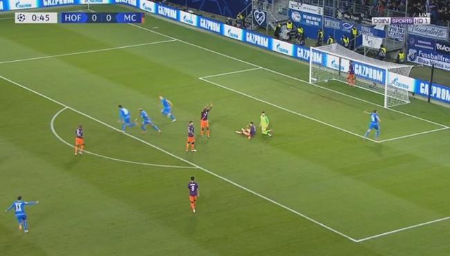 هوفنهايم يسجل هدف فى مرمى مانشستر سيتي بعد 43 ثانية