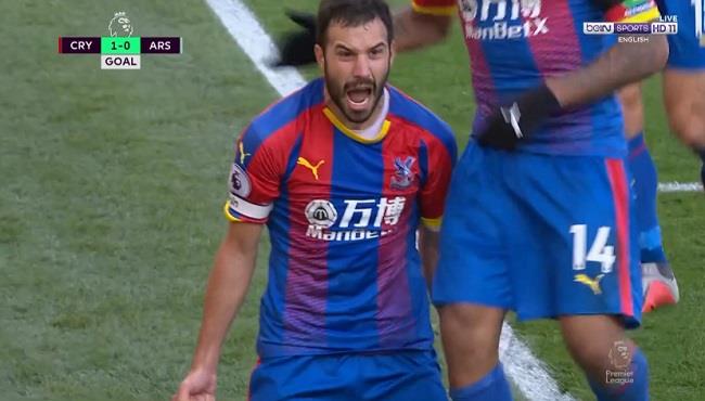 هدف كريستال بالاس الاول في مرمي ارسنال