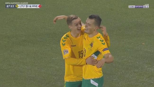 هدف ليتوانيا الرائع في مرمي مونتينيجرو