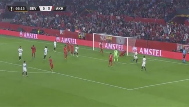 اهداف مباراة اشبيلية واخيسار بيليديا 6 0 الدوري الاوروبي