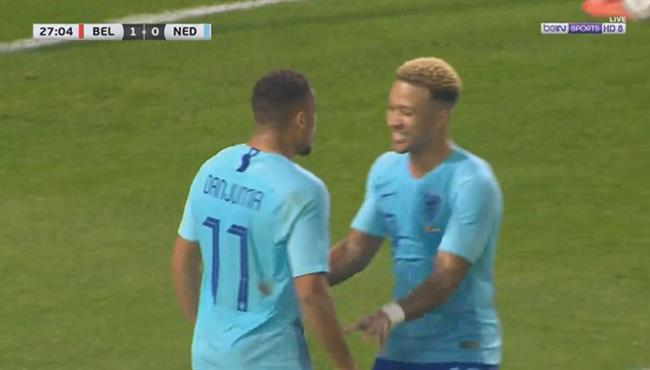 هدف تعادل هولندا في مرمي بلجيكا 1 1 مباراة ودية