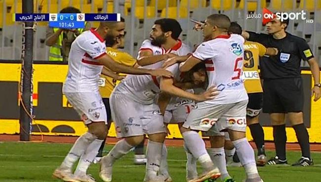 هدف الزمالك الاول في مرمي الانتاج الحربي بكأس مصر