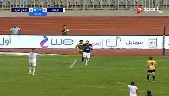 لقطه كوميدية بين جنش ومهاجم الانتاج الحربي