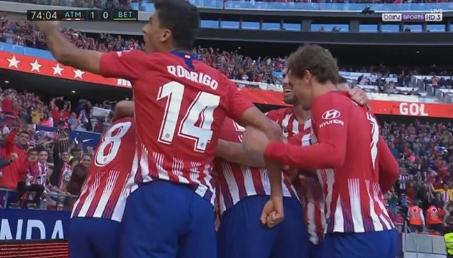 هدف فوز اتلتيكو مدريد على ريال بيتيس 1 0 الدورى الاسبانى