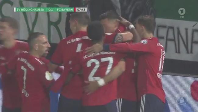 اهداف مباراة بايرن ميونيخ ورودينجهاوسن 2 1 كأس المانيا