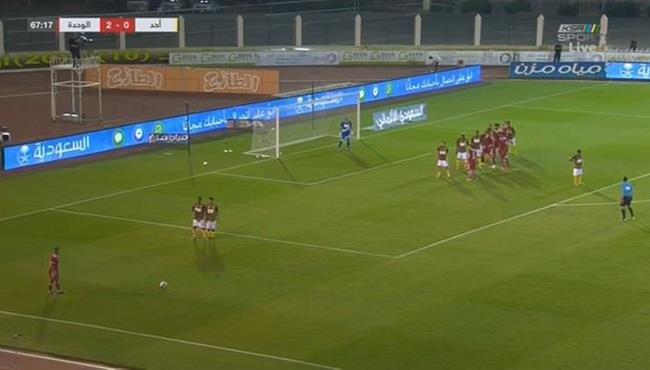 هدف الوحدة الرائع في مرمي احد بالدوري السعودي