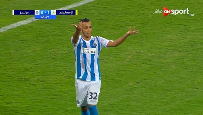 اعتراض غير لائق من ناصر منسي على مدرب بيراميدز لحظة تبديله