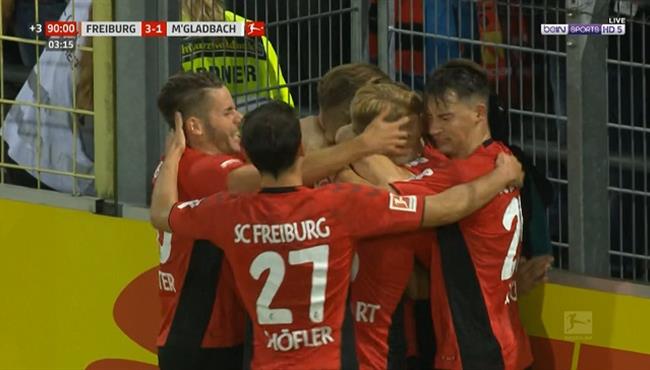 اهداف مباراة فرايبورج وبوروسيا مونشنجلادباخ 3 1 الدوري الالماني